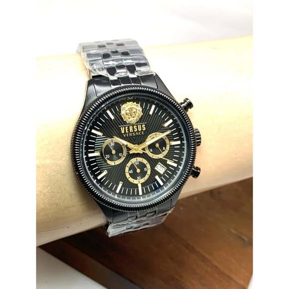 Versus by Versace Men's Watch VSP971221 Chronograph Quartz Black Steel 45mm - Picture 12 of 15